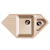 Granfest Мойка кухонная Corner GF-C950E Песочный угловая